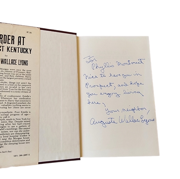 Author signed Murder at Prospect Kentucky with article- vintage used condition - Picture 6 of 9
